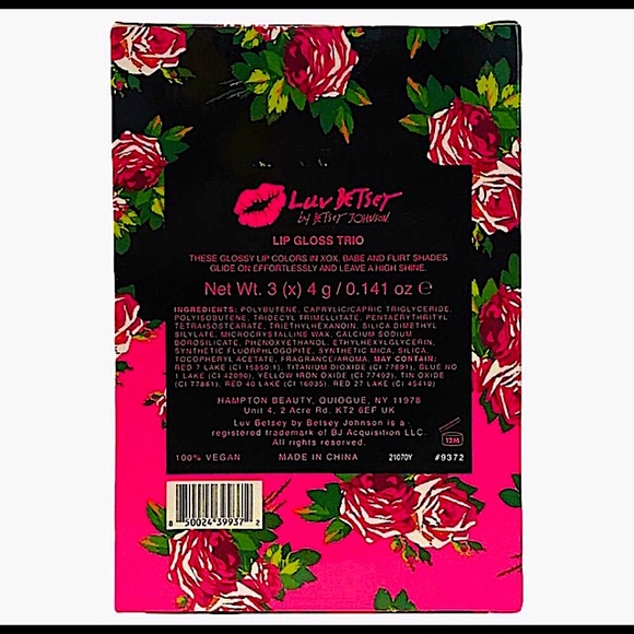 🆕HP🔥HTF/BETSEY JOHNSON COLORED LIPGLOSS PLUMPING&BEAUTIFUL QTY3 TRIO NWT&NIB!!! - Picture 8 of 10